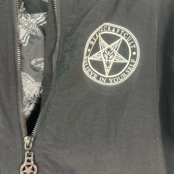 BlackCraft Create Your Own Future Double Zipper Bomber Jacket Size Large EUC - Picture 6 of 9